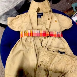 Ralph Lauren khaki safari dress -9M